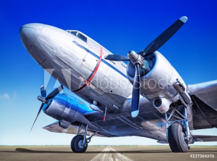 Picture of Historic airplane on a runway